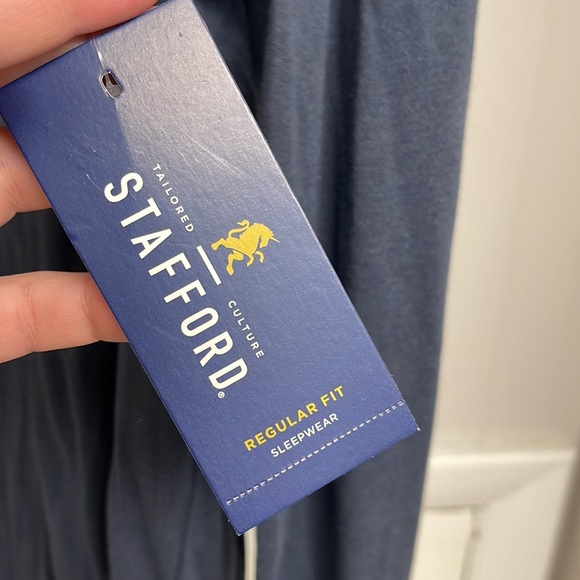 NWT Stafford men’s long sleeve hooded shirt - Picture 5 of 8